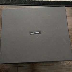 Large authentic Dolce and Gabbana box with large dust bag
